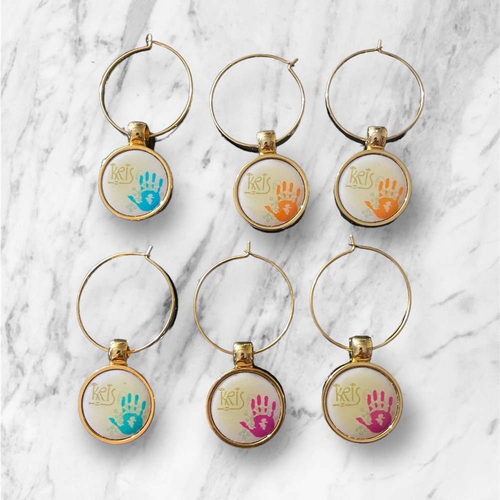 Set of 6 Wine Charms